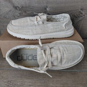 Hey Dude Shoes Womens Size 6 Wendy Sparkling Gold Slip On Casual Loafers Beach